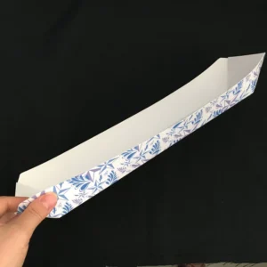 Disposable Brown Kraft Paper Boat Tray for Takeaway Fast Food