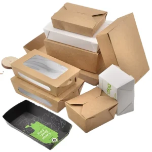 Disposable Custom Printed Paper Takeout Food Box