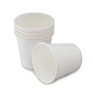Disposable Customizable White Paper Tasting Cup, 2.5 oz