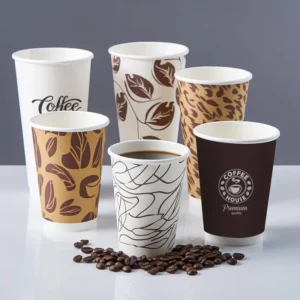 Disposable Double-Wall Insulated Paper Coffee and Tea Cups with Custom Logo