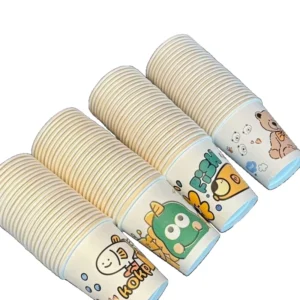 Disposable Eco Friendly High Temperature Resistant Non Leakage Paper Cups 100 Count for Parties