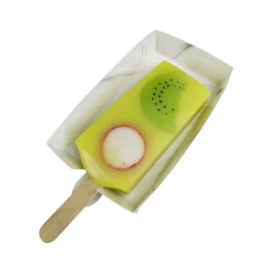 Disposable Eco-Friendly Paper Tray for Popsicles, Desserts, Ice Cream Bars, Snacks and Frozen Treats