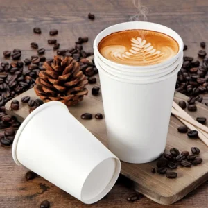 Disposable Eco Friendly Single Wall and Double Wall Paper Cups Custom Packaging with Logo for Coffee Serving