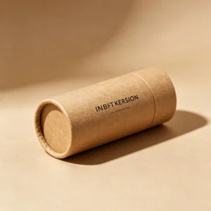 Disposable Eco Kraft Paper Round Canister Food Packaging Tube for Granola Herb Tea Powder Packing