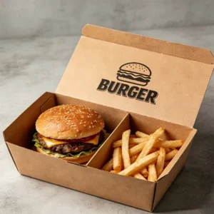 Disposable Fast Food Packaging Burger Box French Fries Fried Chicken Box