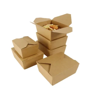 Disposable Food-Grade Custom Kraft Paper Takeout Box
