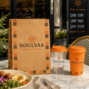Disposable Food-Grade Heavyweight SOS Kraft Paper Bag for Bakery, Toast, and Shopping