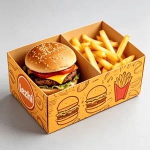 Disposable Food-Grade Korean Hot Dog and Sandwich Paper Packaging Box and Tray, Lunch Box, Fast Food