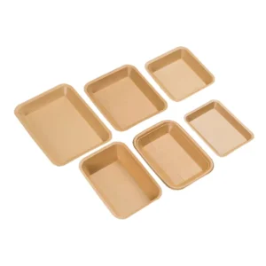 Disposable Food-Grade Rectangular Kraft Paper Boat Tray for Fast Food Takeaway