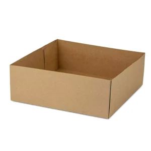 Disposable Grease-Resistant Kraft Paper Food Serving Tray Recyclable Biodegradable