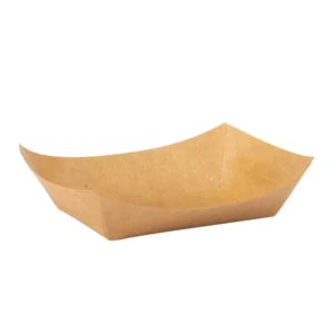Disposable Greaseproof Kraft Paper Commercial Takeout Food Trays, 1000 Pieces