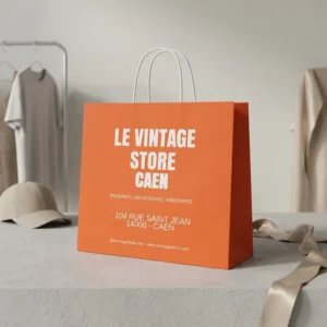 Disposable Kraft Paper Bags Custom Size & Logo Eco Food Packaging Bags for Clothing Boutique Store