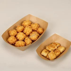 Disposable Kraft Paper Boat Tray for Fast Food