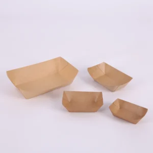 Disposable Kraft Paper Boat Tray for Food Trucks, Picnics, and Parties