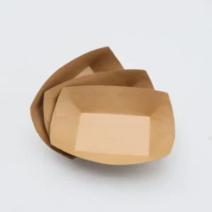 Disposable Kraft Paper Boat Trays Multiple Sizes for Oktoberfest Snacks and Street Food