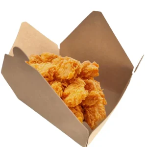 Disposable Kraft Paper Food Packaging Box