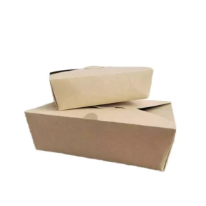 Disposable Kraft Paper Food Packaging Box, Food Storage