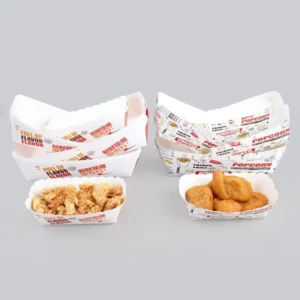 Disposable Kraft Paper Food Serving Tray Brown for Nachos Tacos BBQ and Fries