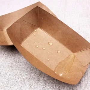 Disposable Kraft Paper Food Tray Bulk Brown for Nachos Tacos BBQ Fries
