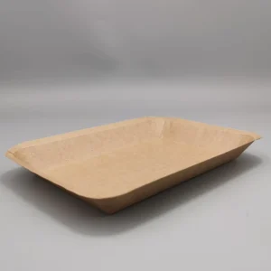 Disposable Kraft Paper Food Tray Container for Snacks, Salads, Pizzas, Breads, and Cookies