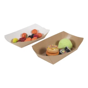Disposable Kraft Paper Food Tray for Snacks
