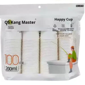 Disposable Paper Cup Set 100 Piece Household Guest Cup Biodegradable Portable Thickened