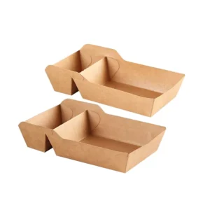 Disposable Paper Food Tray for Takeaway Hot Dog