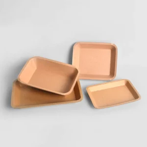 Disposable Plastic Coated Paper Trays Commercial Barbecue Hamburger Fries Fried Chicken Hot Dog
