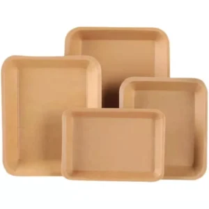 Disposable Rectangular Kraft Paper Candy Dish