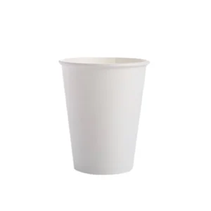 Disposable Single-Wall Paper Cups, 8/10/12/16/20 oz, for Hot and Cold Beverages