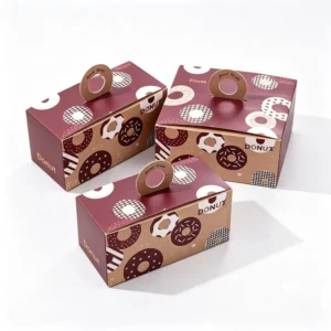 Disposable Square Rectangle Donut, Bakery Bread and Pastry Packaging Box