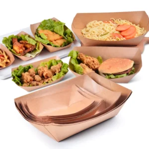 Disposable Takeaway Food Paper Tray 2.5 lb Paperboard Food Tray