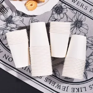 Disposable Thickened Paper Coffee Milk Tea Beverage Cup with Logo and Heat Protection