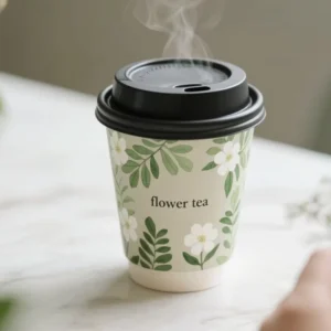 Disposable Thickened White Paper Coffee Cups