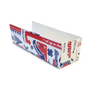 Disposable White Hot Dog Paper Boat Food Tray