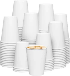 Disposable White Paper Cups Hot Coffee Cups Eco Friendly Hot Cups