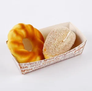 Disposable White Paperboard Takeaway Box with Hot Dog Tray