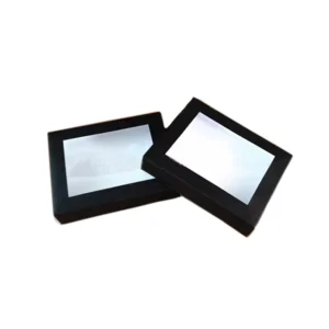 Doll Packaging Box with Window, Matte or Glossy Lamination, UV Coating, Custom Size and Color, White Card Paper