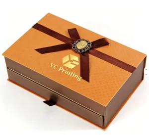 Double Layer Drawer Rigid Cardboard Gift Packaging Box with Custom Logo