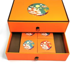 Double-Layer Recyclable Mooncake Gift Paper Drawer Box