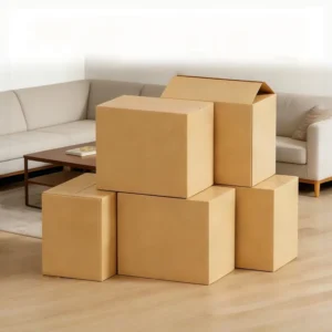 Double-Wall Heavy-Duty Corrugated Cardboard Shipping Box for Moving and Storage