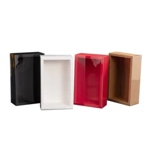 Drawer Paper Boxes With Clear PVC Window