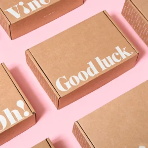 Durable Natural Kraft Paper Folding Carton Box for Shipping, Mailing, and Gifts with Custom Logo