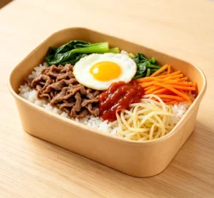 Durable Square Waterproof Kraft Paper Bento Container Takeaway Food Box for Sushi Jelly Salad Japanese and Western Cuisine