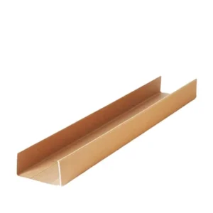 EL-EB Customizable 3.0mm Brown U-Profile Paper Pulp Edgeboard Corner Protectors, Recyclable, Wood-Free