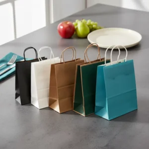 Eco Friendly Biodegradable Kraft Paper Bag Brown Kraft Paper Bags With Handles Custom Paper Bags