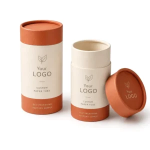 Eco Friendly Biodegradable Rigid Paper Tube for Fragrance Bottles Printed Cylinder Cardboard Box Custom Color OEM Factory