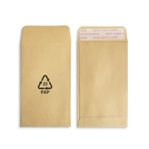 Eco-Friendly Brown Kraft Paper Packaging Envelope with Self-Adhesive Tape for Hardware Accessories