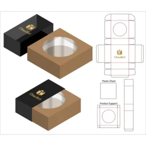 Eco Friendly CMYK Full Color Scented Candle Paper Box with Gold Hot Stamping Logo