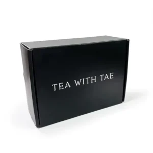 Eco Friendly Corrugated Cardboard Tea Set Packaging Logo Printed Folding Gift Shipping Paper Box